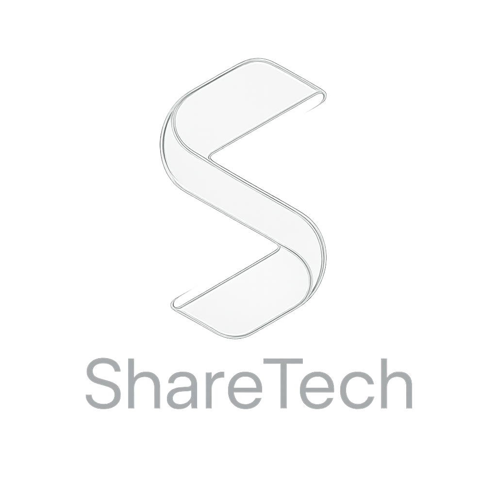 ShareTech LLC - Technology company logo featuring stylized S symbol